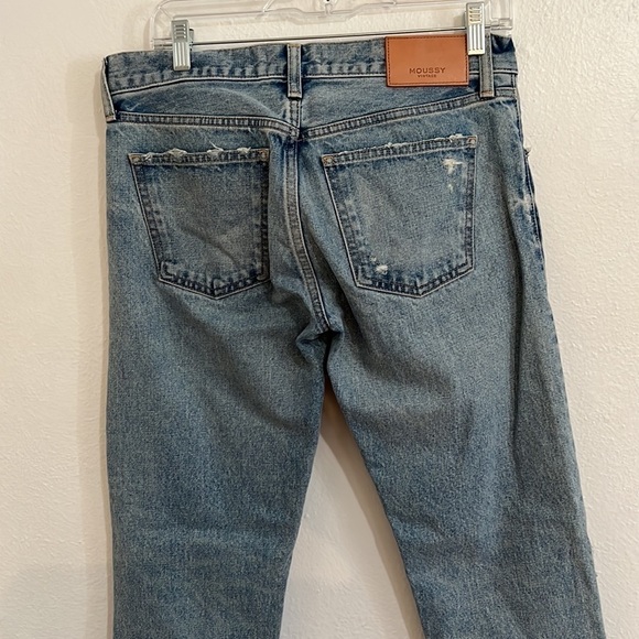 Authentic Moussy Women's Jeans Size 27 Japanese Denim Straight Leg Mid Rise - Picture 6 of 10